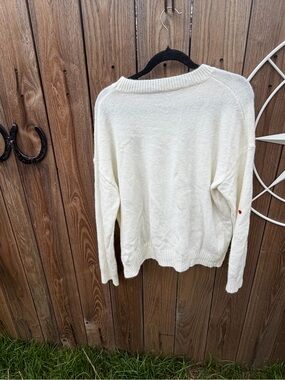 Classic Crewneck Women's Sweater in Off-White